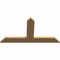 Ekena Millwork Portland Timber Gable Bracket, Western Red Cedar, 48"W x 26"H x 1 1/2"D x 5 1/2"F, 13/12 Pitch GBW048X26X0206POR00SWR - alternate 2